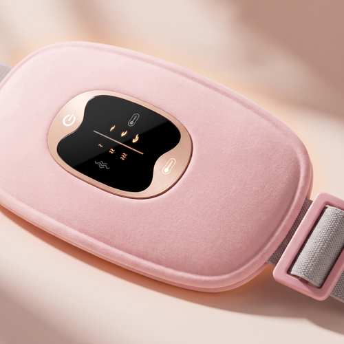 LullaHeat heat pad and buttons up close